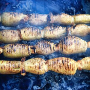 Easy Campfire Horseradish Potato Skewers Recipe