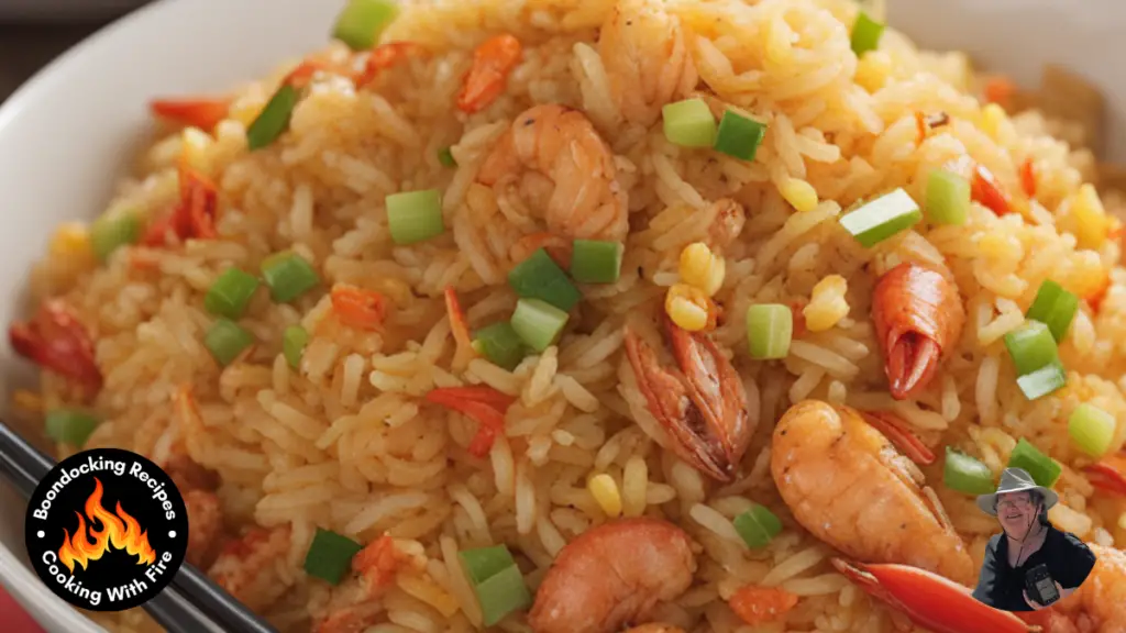 Campfire Crawfish Fried Rice Recipe (
