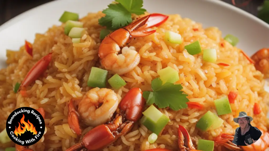 Campfire Crawfish Fried Rice Recipe (