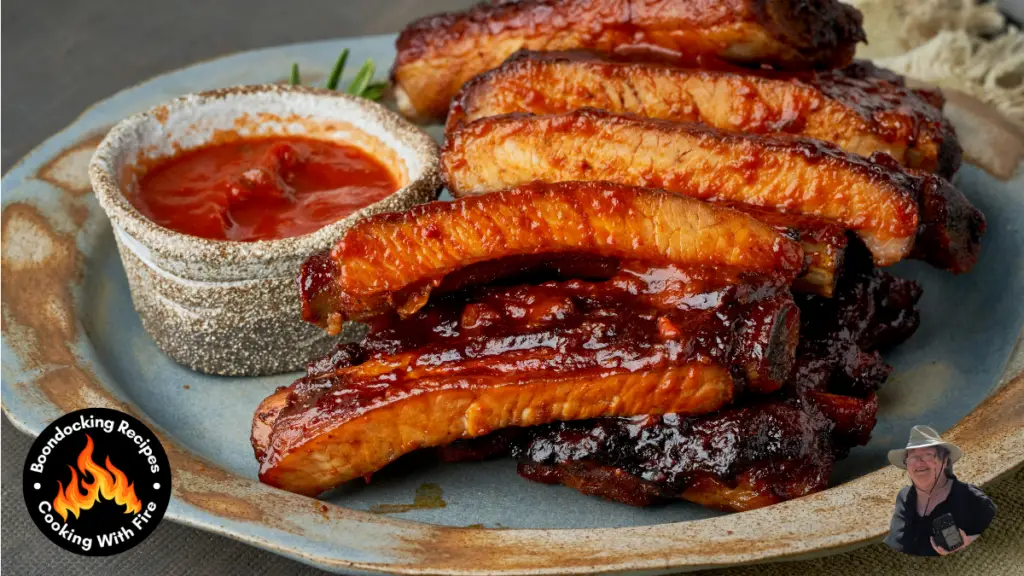 Campfire Grilled BBQ Maple Ribs Recipe