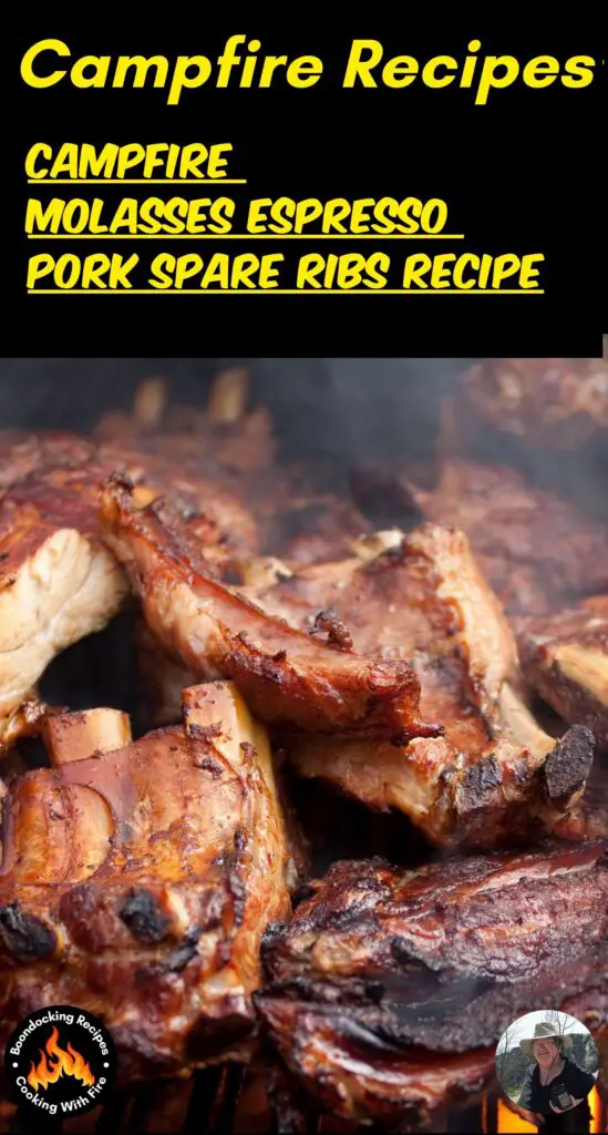 Campfire Molasses Espresso Pork Spare Ribs Recipe