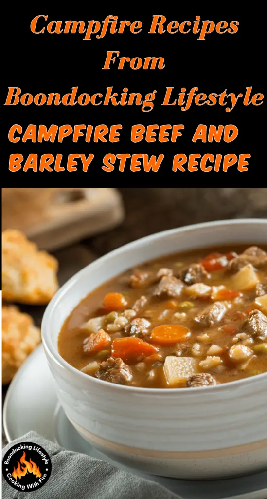 Easy Campfire Beef and Barley Stew Recipe