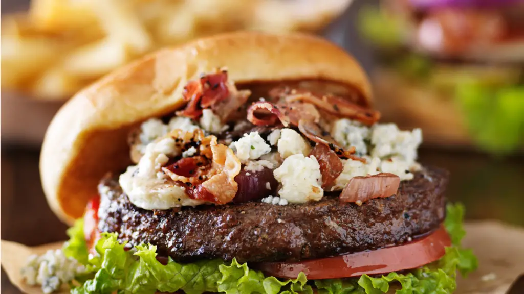 Campfire Red White and Bleu Cheese Burger Recipe (11)