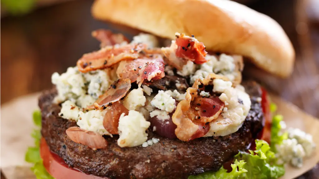 Campfire Red White and Bleu Cheese Burger Recipe (11)