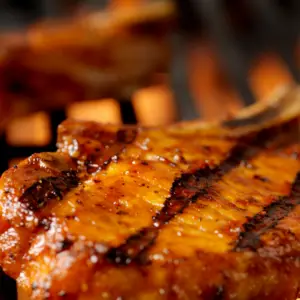Campfire Tomahawk Pork Chops Recipe With Sweet Rub