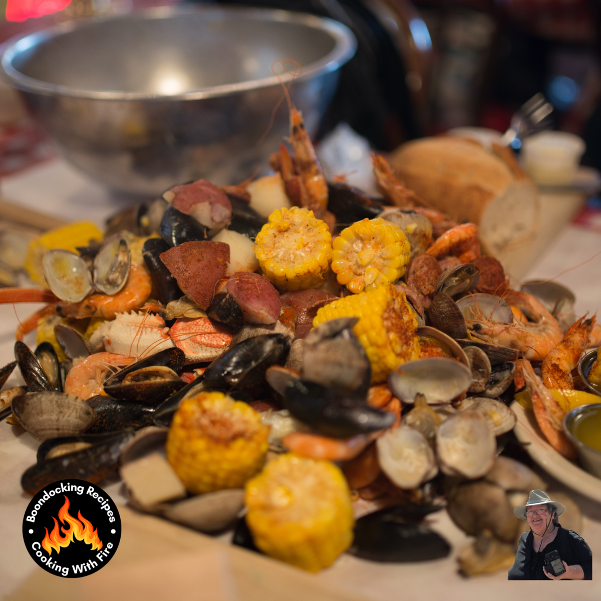 Campfire Cast Iron Griddle Shrimp Boil Recipe