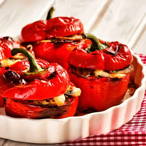 Bison and Brown Rice Stuffed Peppers (3)