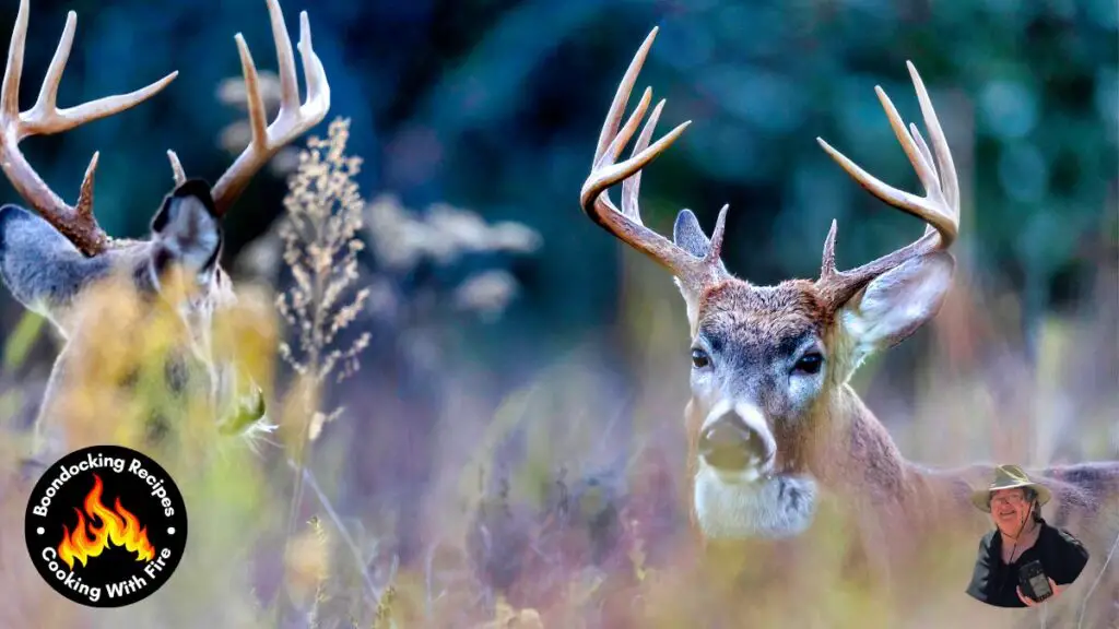 a deer with antlers in a field - Teriyaki Venison Jerky Recipe