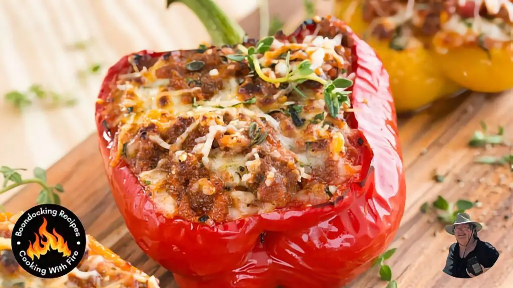 Campfire Elk Stuffed Bell Peppers Recipe (2)