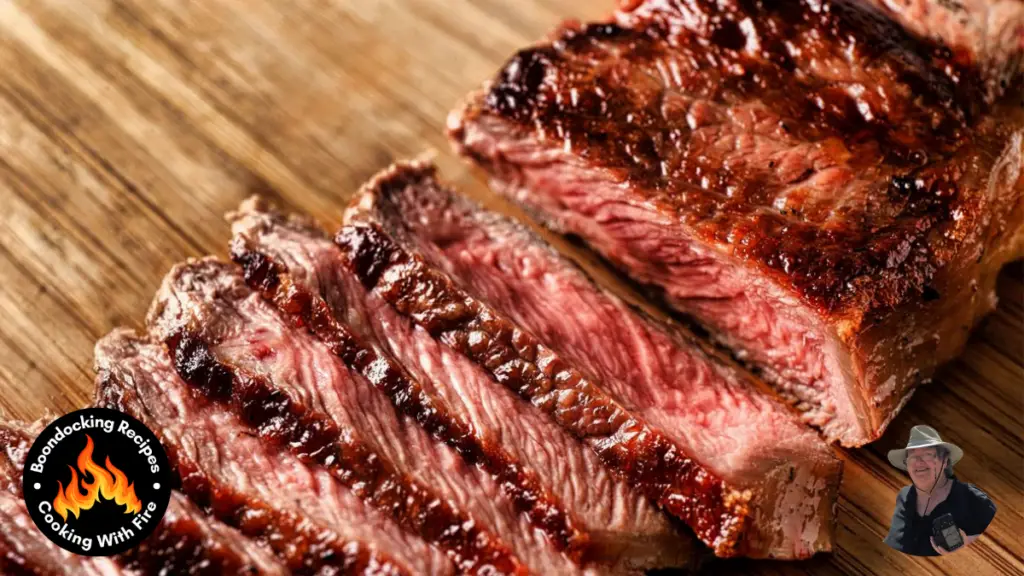Seared Venison Backstrap steak with Blackberry Sauce