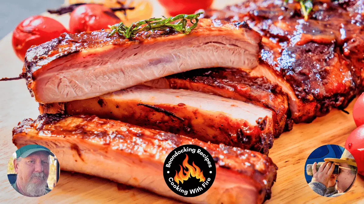 foil packet bourbon pork ribs on the grill