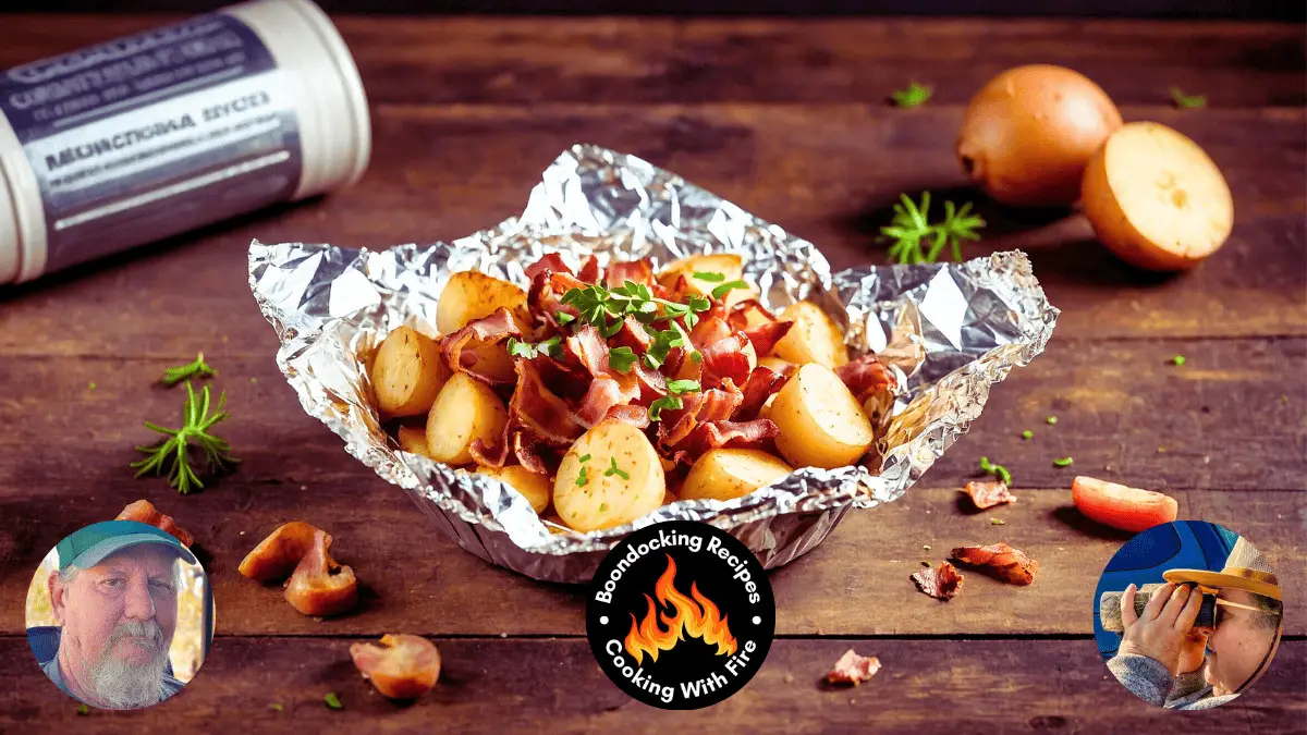 10. Foil Campfire Packet Breakfast Potatoes With Bacon