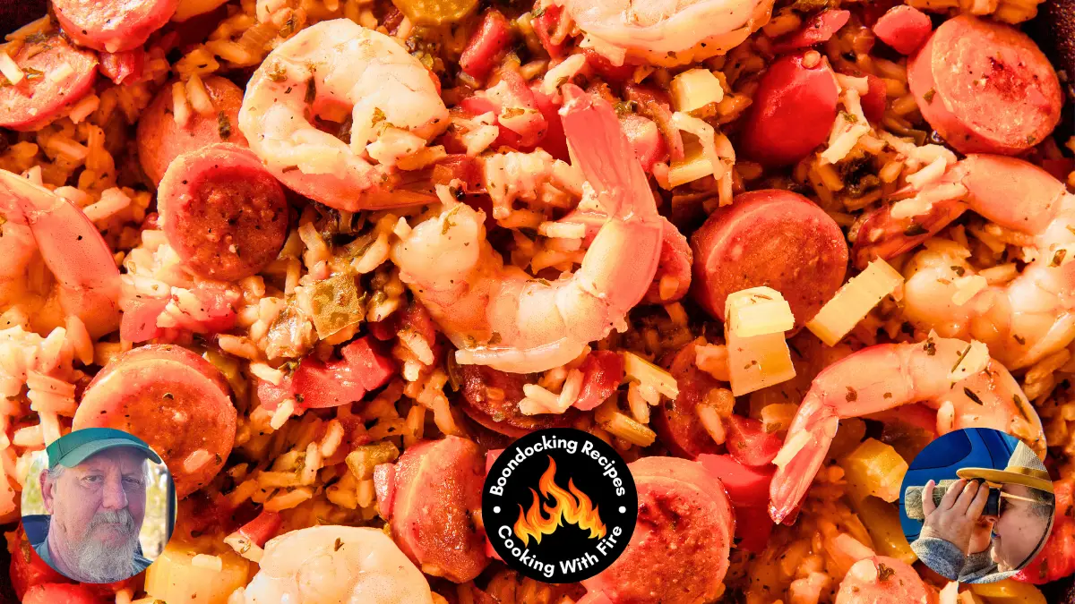 Campfire Foil Packet Cajun Shrimp and Sausage Jambalaya (1)
