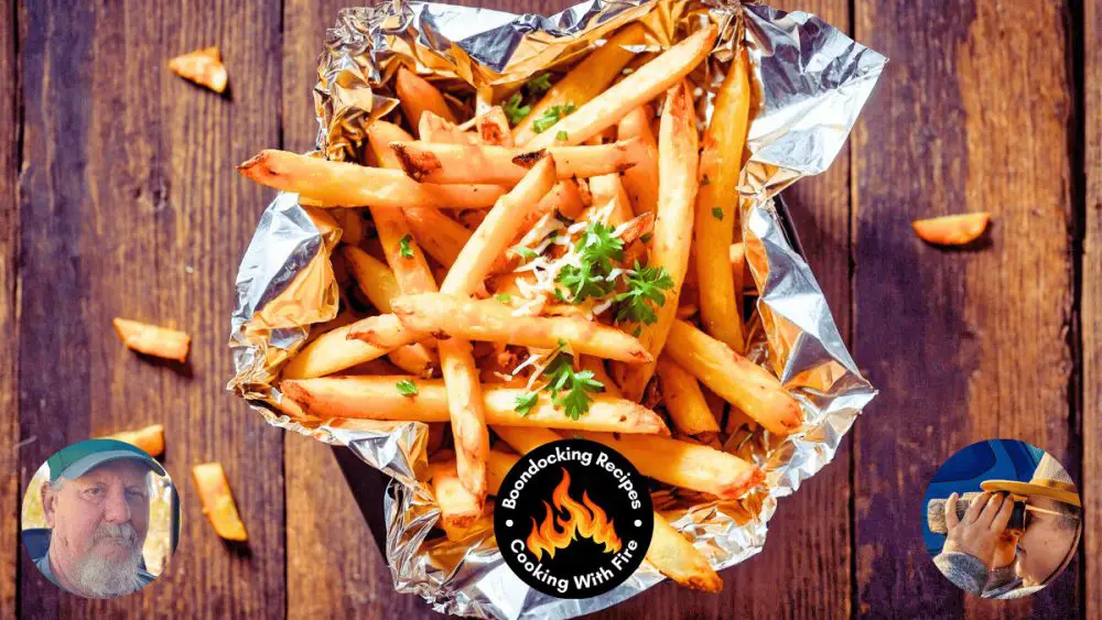 Campfire Foil Packet Cheesy Garlic Fries (2)