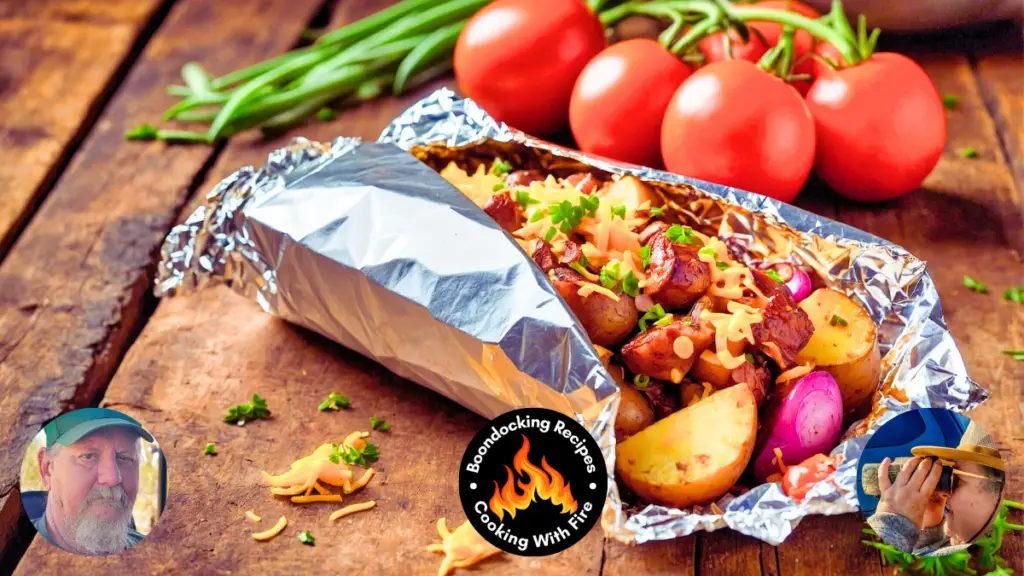 Campfire Foil Packet Loaded BBQ Baked Potato Recipe