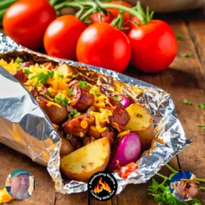 Campfire Foil Packet Loaded BBQ Baked Potato Recipe