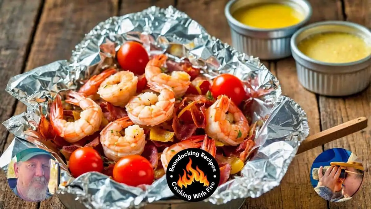 Tuscan butter shrimp foil packets recipe