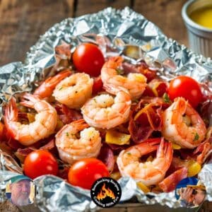 Tuscan butter shrimp foil packets recipe