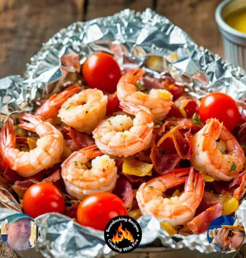 Tuscan butter shrimp foil packets recipe