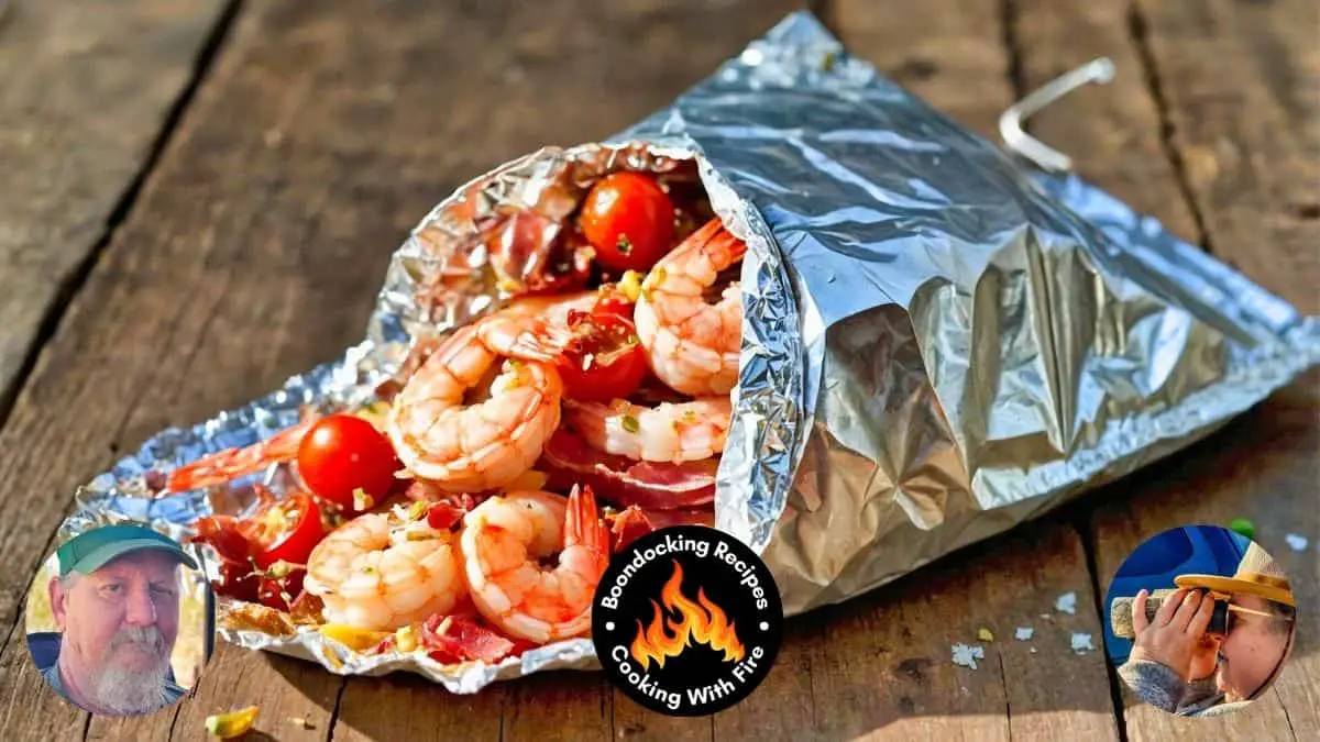 Tuscan butter shrimp foil packets recipe