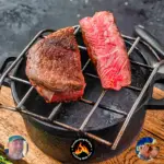 Easy Campfire Cast Iron Eye of Ribeye Steak Recipe