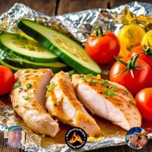 Honey Mustard Chicken Tomato Zucchini Foil Packs Recipe