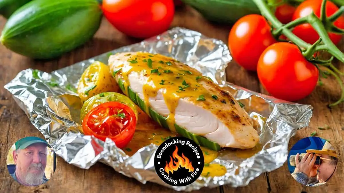 Honey Mustard Chicken Tomato Zucchini Foil Packs Recipe