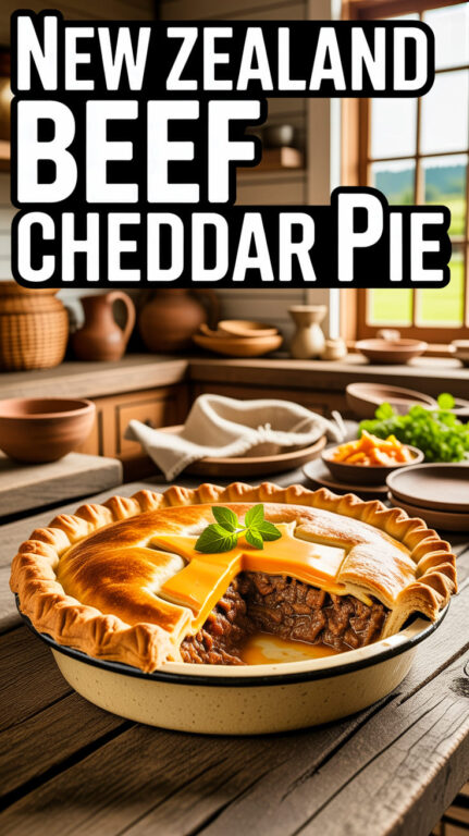 1. New Zealand Beef Cheddar Pie Recipe