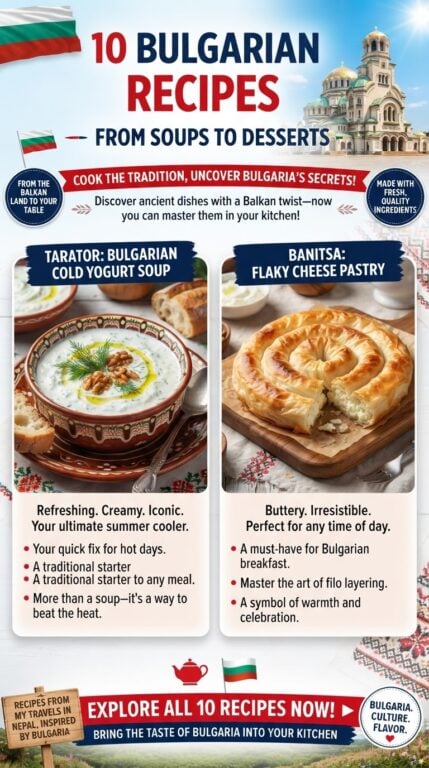 10 Bulgarian Recipes from Soups to Desserts - Pin