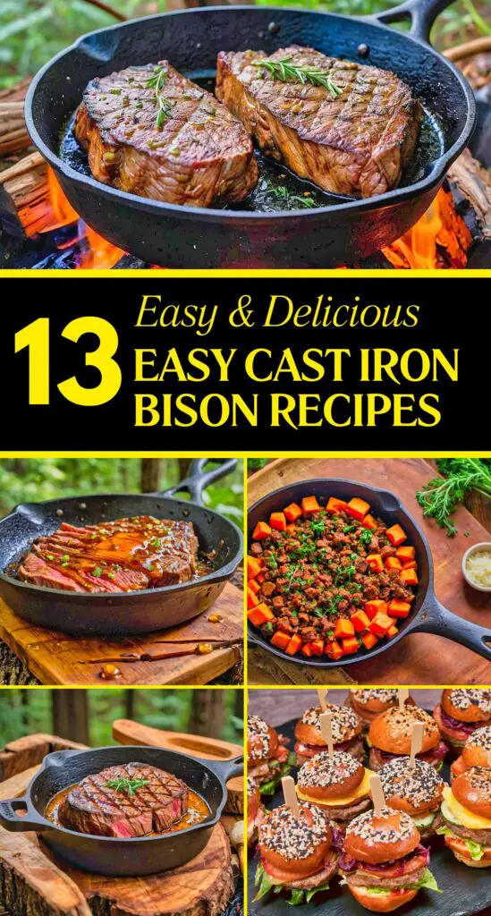 quick and easy bison cast iron recipes