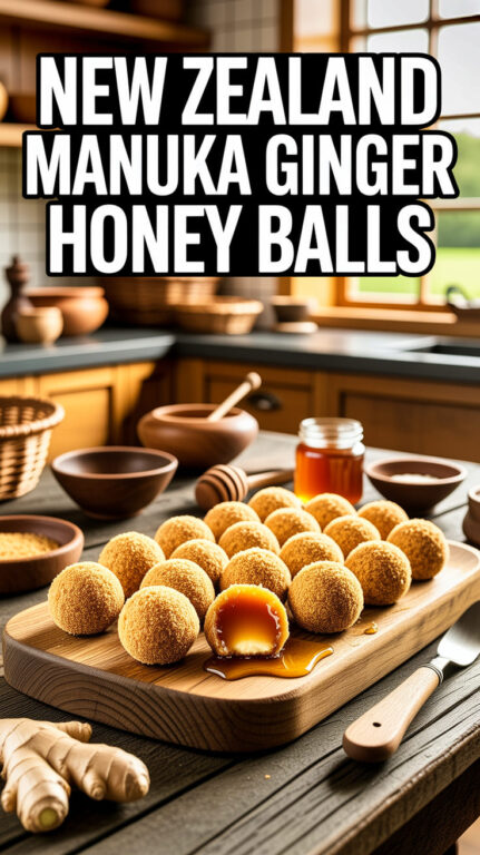 14. New Zealand Manuka Ginger Honey Balls Recipe