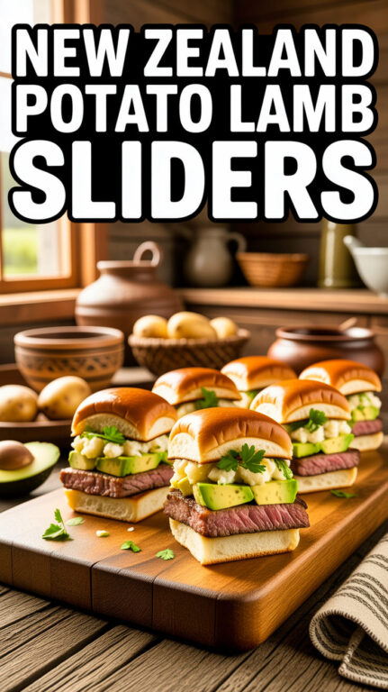 16. New Zealand Potato Lamb Sliders Recipe
