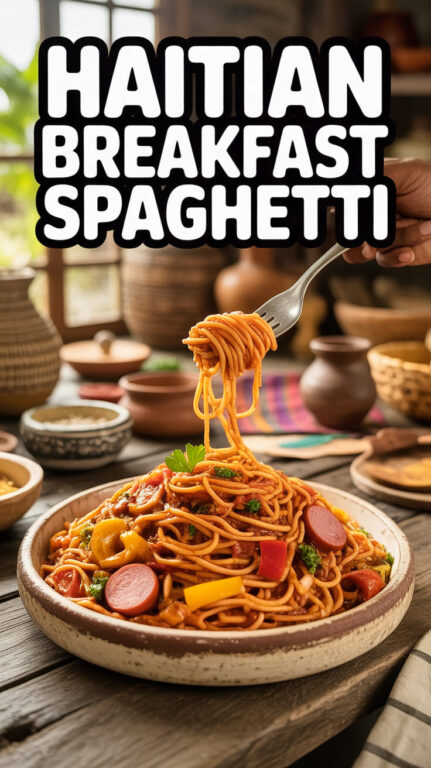 18. Haitian Breakfast Spaghetti Recipe