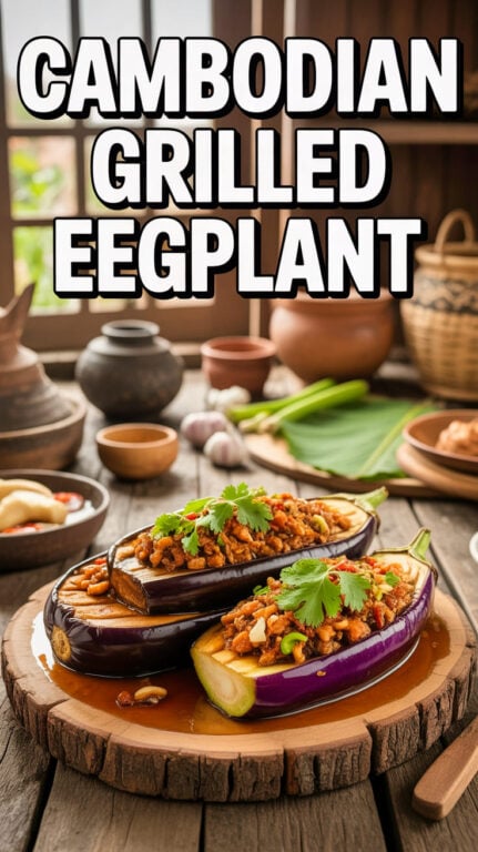 20. Cambodian Grilled Eggplant