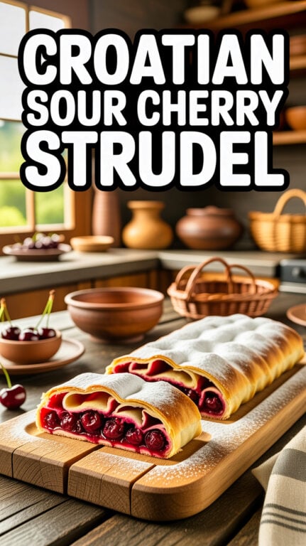 25. Croatian Sour Cherry Strudel Recipe