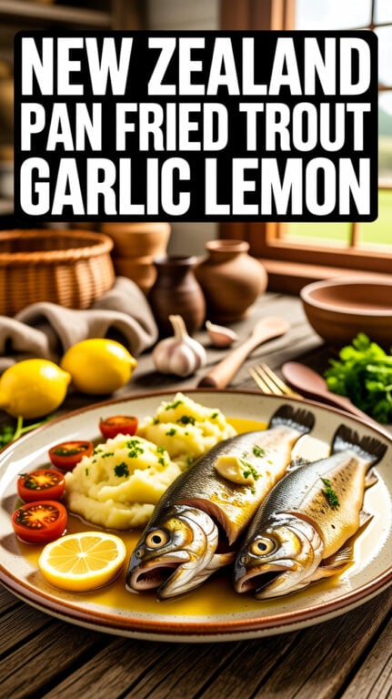 27. New Zealand Pan Fried Trout Garlic Lemon Recipe