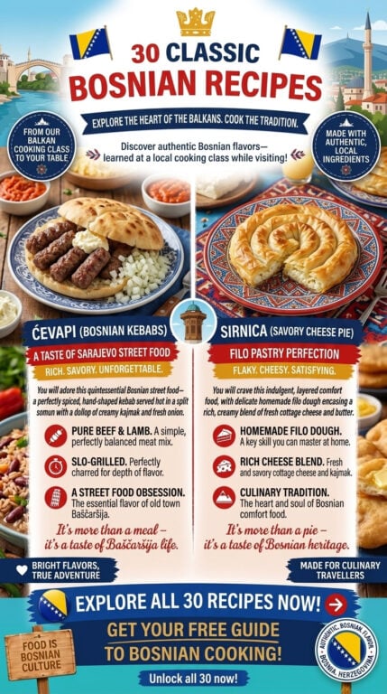 30 Classic Bosnian Recipes - pin