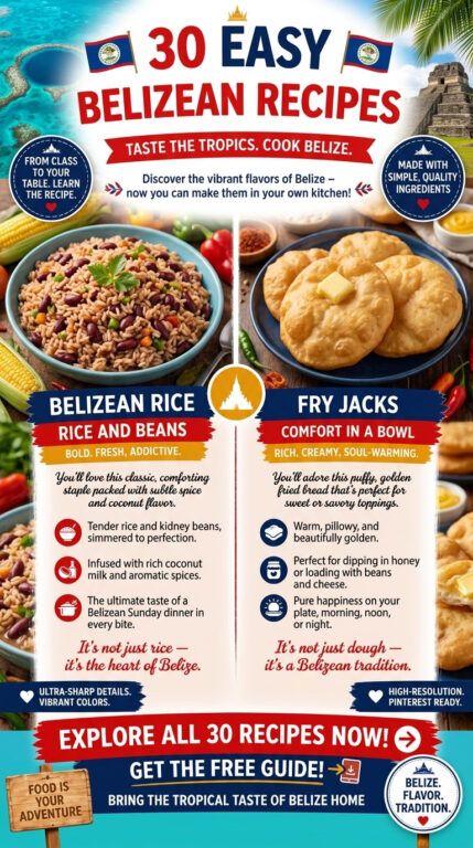 30 Easy Belizean Recipes - pin