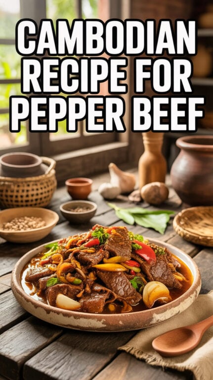 4. Cambodian Recipe for Pepper Beef