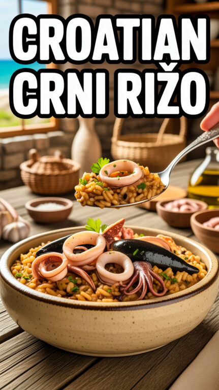 4. Croatian Crni Rižo Recipe