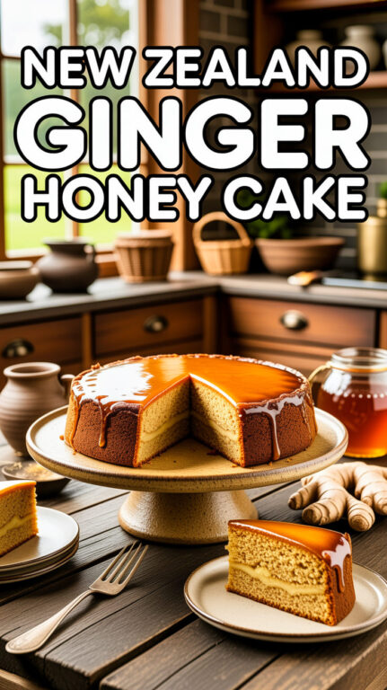 5. New Zealand Ginger Honey Cake Recipe