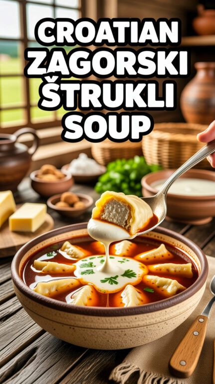 7. Croatian Zagorski Štrukli Soup Recipe