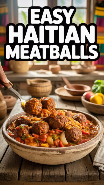8. Easy Haitian Meatballs Recipe