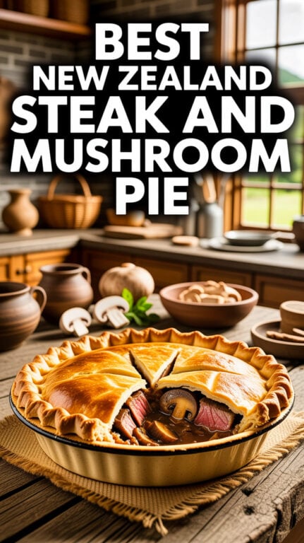9. Best New Zealand Steak and Mushroom Pie Recipe