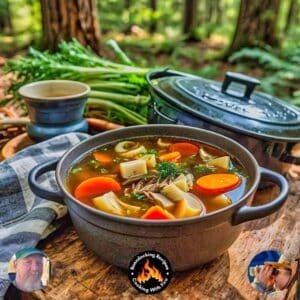 Bison Bone Broth Vegetable Soup