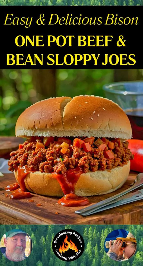 One Pot Beef n Bean Sloppy Joes