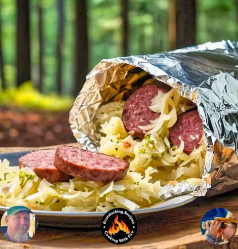 Campfire Sausage n Sauerkraut Foil Packet Recipe