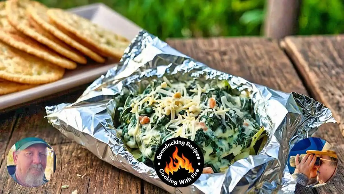 Campfire Spinach Dip Foil Packet Recipe
