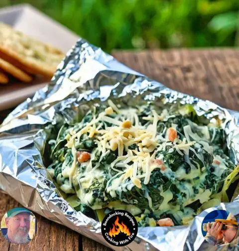 Campfire Spinach Dip Foil Packet Recipe