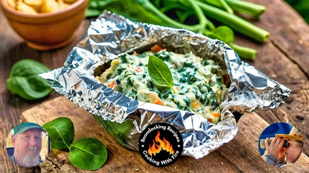 Easy Campfire Spinach Dip Foil Packet Recipe